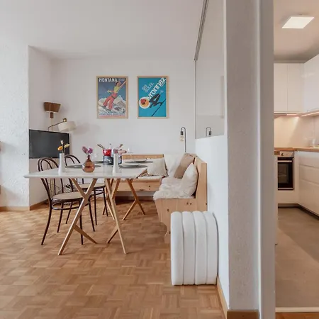 Apartamento Cozy, Calme, Ski-in Et Ski-out Crans-Montana