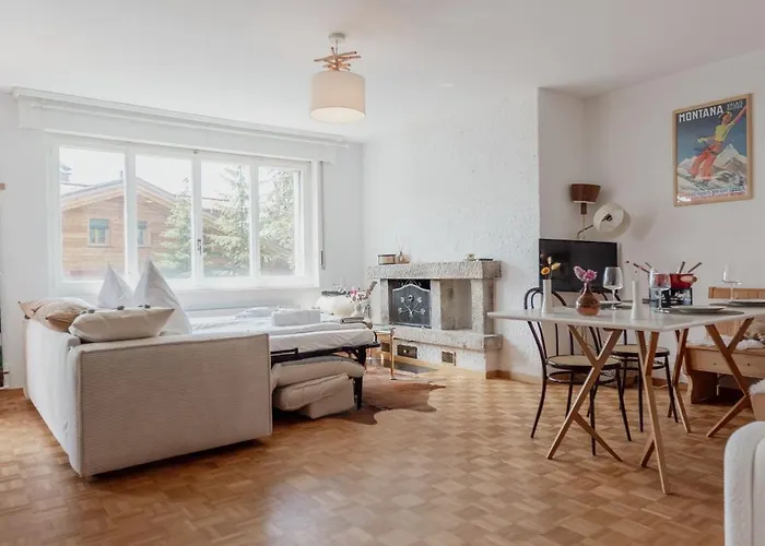 Cozy, Calme, Ski-in Et Ski-out Apartment Crans-Montana